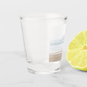 Surfing beach personalised schnapsglas (Links)