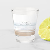 Surfing beach personalised schnapsglas (Vorderseite)