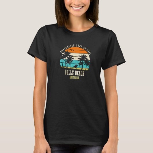 Surfing Bells Beach Australia Australian Surf Cult T-Shirt (Vorderseite)