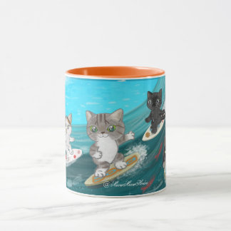 Surfing Cats Tasse