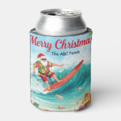 Surfing Christmas in July with SANTA CLAUS   Dosenkühler (Kanne Vorderseite)