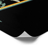 Surfing-Evolution-Vintage-Surfer-Geschenk-T-Shirt Poster (Ecke)