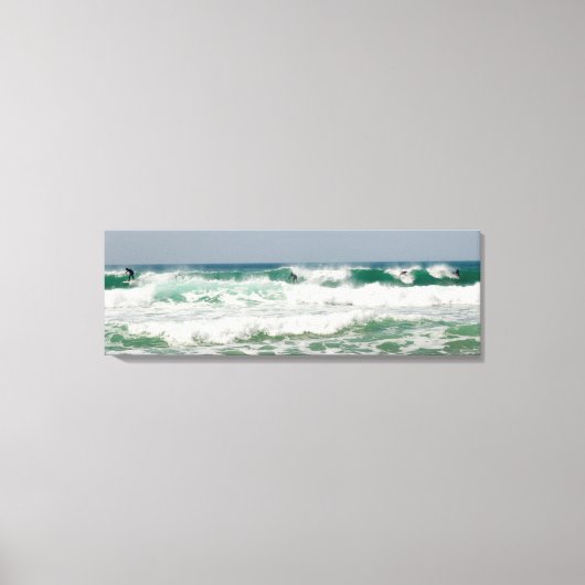 Surfing Fistral Newquay Cornwall Leinwanddruck (Vorderseite)