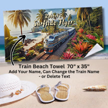 Surfing Flyer Diesel Train am Strand