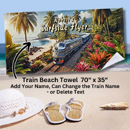 Surfing Flyer Diesel Train am Strand Strandtuch