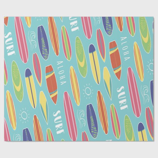 Surfing Geschenkpapier (Flach)