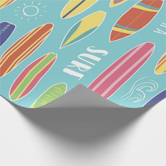 Surfing Geschenkpapier (Ecke)