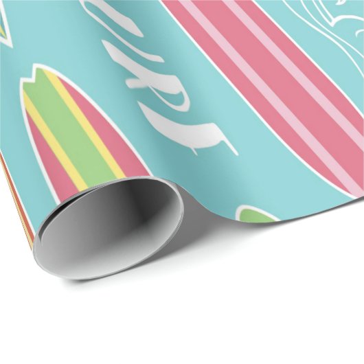 Surfing Geschenkpapier (Rolleneckpunkt)