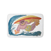 Surfing Gorilla Badematte (Vorderseite)