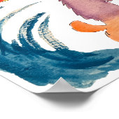 Surfing Gorilla Poster (Ecke)