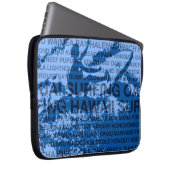 Surfing Hawaii Cutback Hawaiian Wetsuit Laptop Bag Laptopschutzhülle (Vorne Rechts)