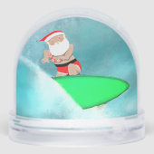 Surfing Hawaii Holiday Geschenk Schneekugeln (Rückseite)