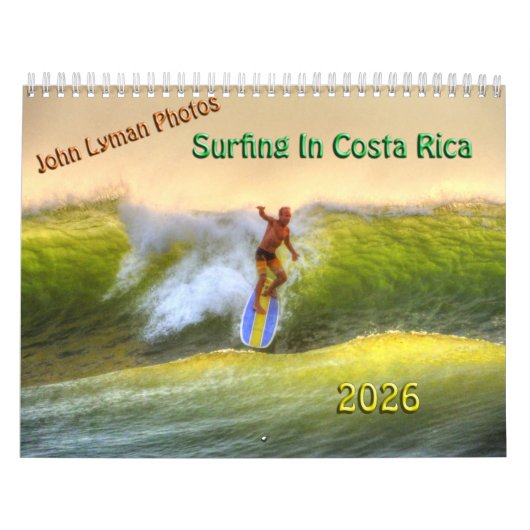 Surfing In Costa Rica 2026 Calendar Kalender (Titelbild)
