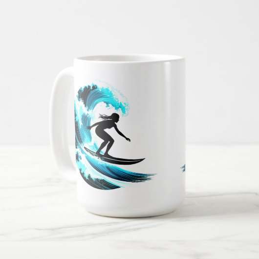 surfing kaffeetasse (Vorderseite Links)