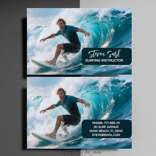 Surfing-Lehrer Visitenkarte