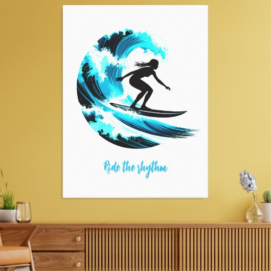 surfing leinwanddruck (Insitu (Wohnzimmer))