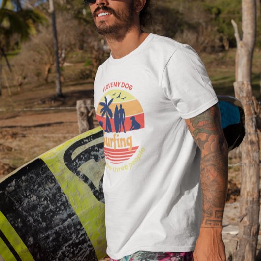 Surfing Ocean Dog Vater Pet Lover Abenteuer Sweatshirt