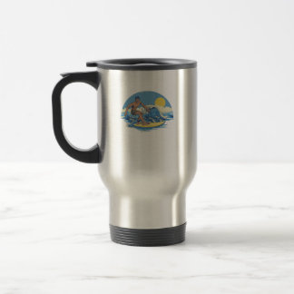 Surfing Ocean Wave Beach Surfer Geschenk Reisebecher