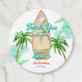 Surfing Party danke Ihnen für Strand Ozean Sommer Geschenkanhänger (Vorderseite)