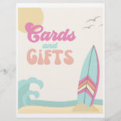 Surfing-Party-Zeichen | Karten + Geschenke Untersc (Vorderseite)