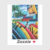 Surfing Pegatina Aufkleber (Blatt)