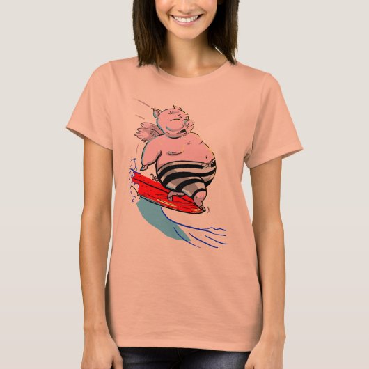 sUrFiNg PiG T-Shirt (Vorderseite)