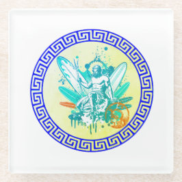 Surfing Poseidon Glasuntersetzer