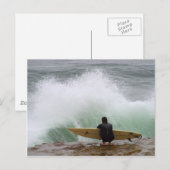 Surfing Postkarte (Vorne/Hinten)