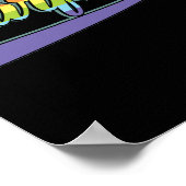 Surfing Rainbow Beach Sommer Poster (Ecke)