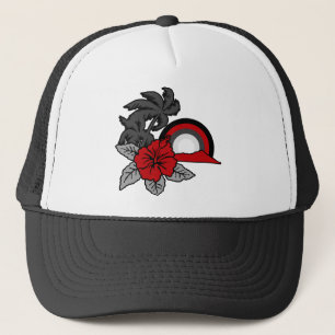 Surfing Safari Hawaiian Retro Trucker-Mütze Truckerkappe