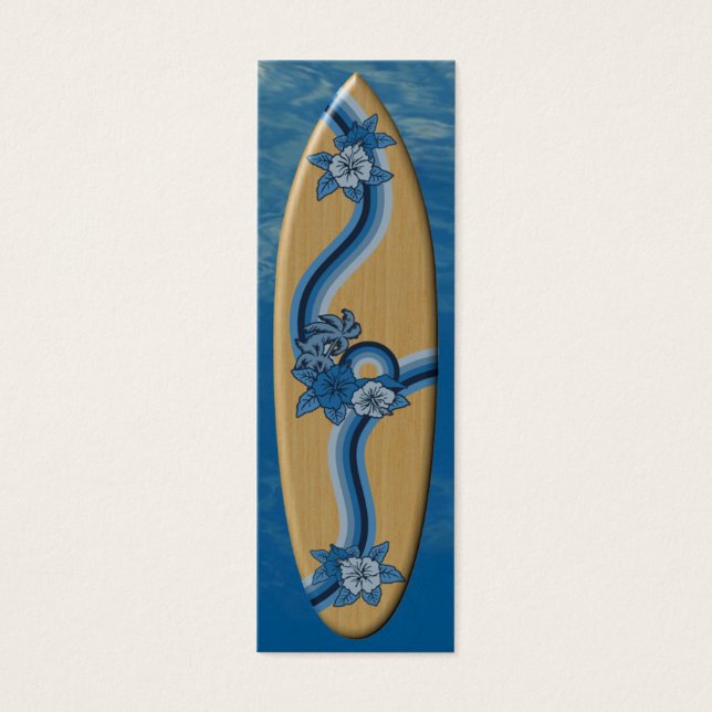 Surfing Safari Surfboard Lesezeichen (Vorderseite)