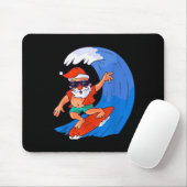 Surfing Santa Claus Christmas X-mas Gift  Mousepad (Mit Mouse)
