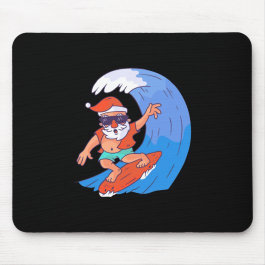 Surfing Santa Mousepad (Vorne)