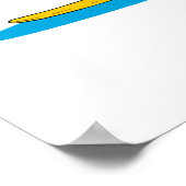 Surfing Santa Poster (Ecke)