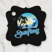 Surfing Sea Beach Gefälligungstags Geschenkanhänger (Vorderseite)