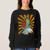Surfing Snail Premium Sweatshirt (Vorderseite)