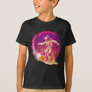 Surfing Space Surfer Idee Astronaut T-Shirt
