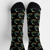 Surfing Stickman Socken (Oben)