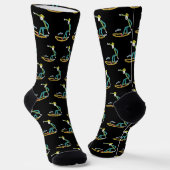 Surfing Stickman Socken (Gewinkelt)