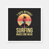 Surfing Surfer Serviette (Vorderseite)