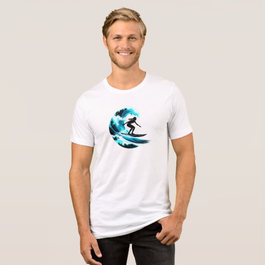 surfing Tri-Blend shirt (Vorderseite voll)