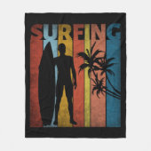 SURFING TROPICAL SUMMER FLEECEDECKE (Vorderseite)