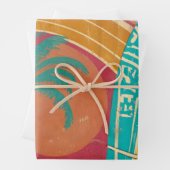 SURFING UND STRAND DESIGN GESCHENKPAPIER SET (Beispiel)