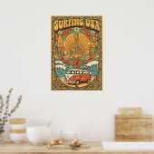 Surfing USA V02 Poster (Küche)