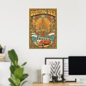 Surfing USA V02 Poster (Heimbüro)