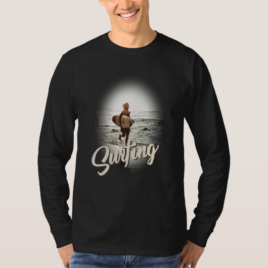 Surfing Vibes Vacation Humorous Saying T-Shirt (Vorderseite)