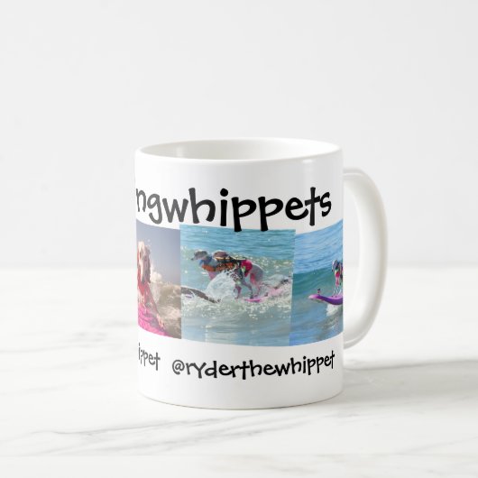 #surfingwhippets Tasse (VorderseiteRechts)