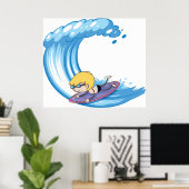 Surfjunge Poster (Heimbüro)