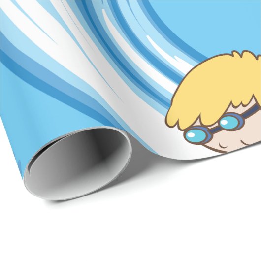 Surfjunge reiten eine Welle Geschenkpapier (Rolleneckpunkt)