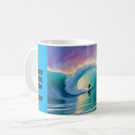 Surfkaffee-Tasse Kaffeetasse (Vorderseite Links)